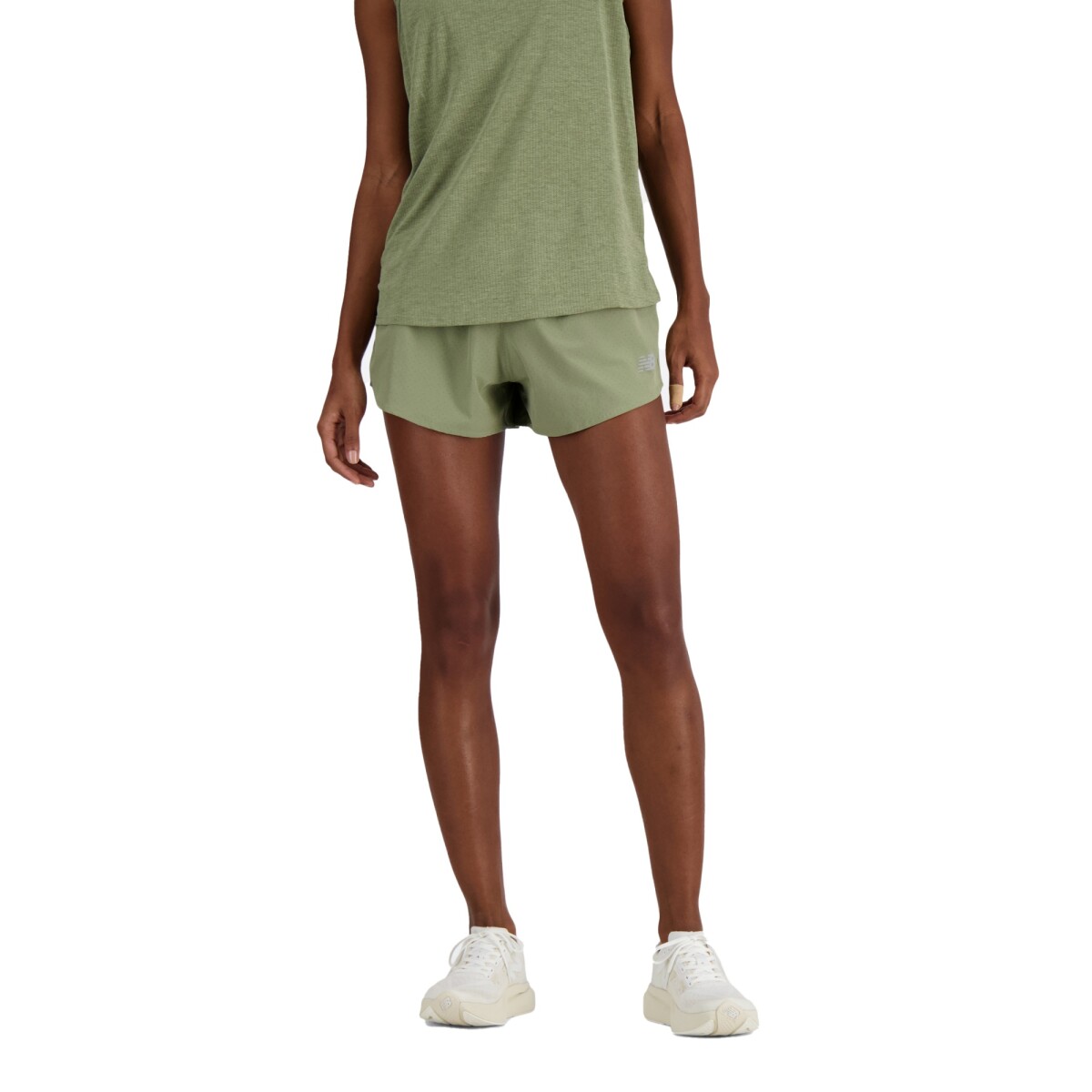 Short New Balance de Dama - RC SEAMLESS 3 INCH - WS41286DEK - GREEN 