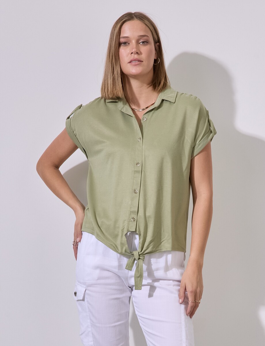 Blusa Botones - Verde 