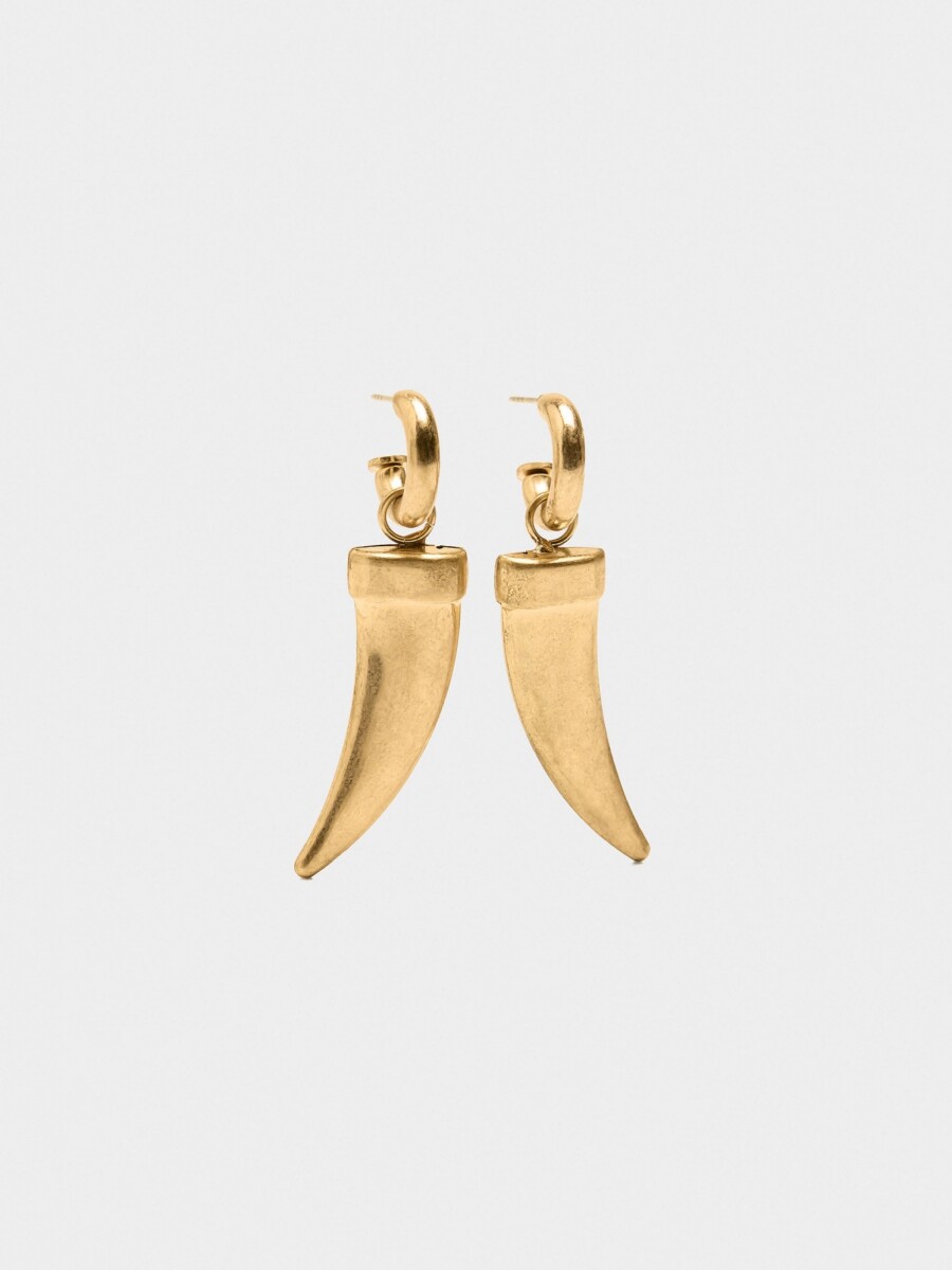 Aros Con Colgante Extraíble dorado