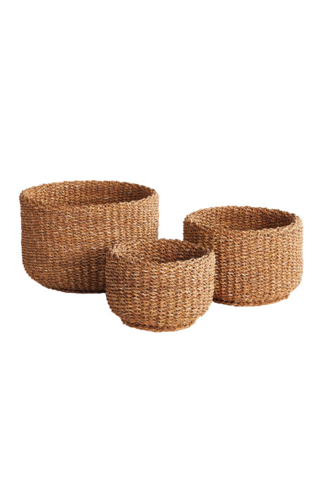 CANASTOS SET X 3 CANASTOS PAROS SEAGRASS
