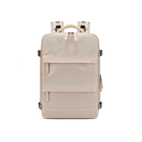 Mochila De Viaje Expandible Beige