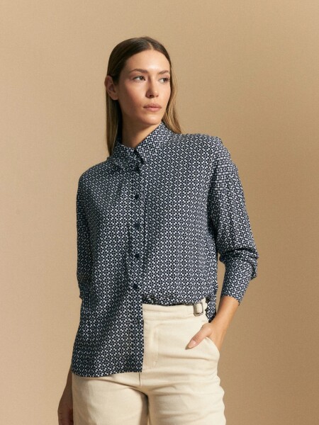 CAMISA ALLIE ASTRAL AZUL