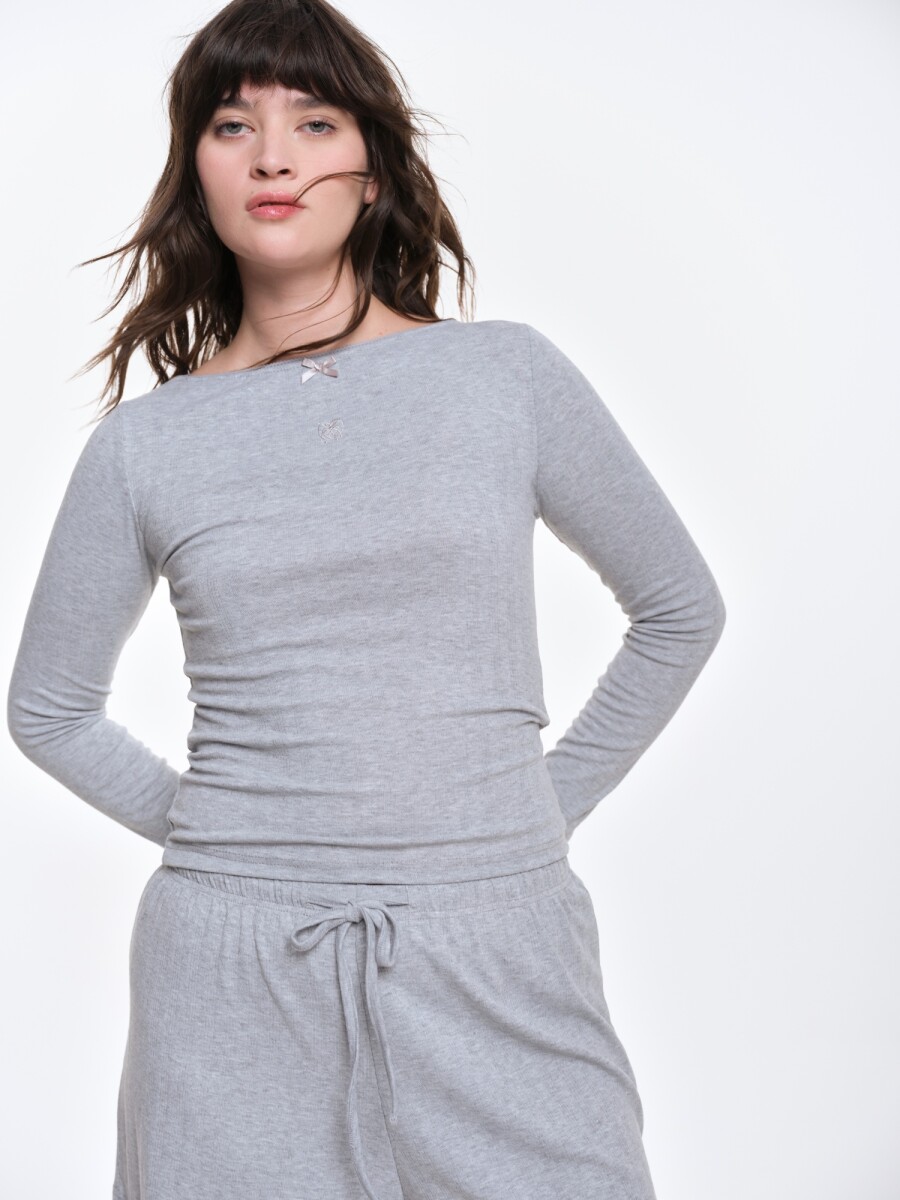 Remera Keswick - Gris Melange 