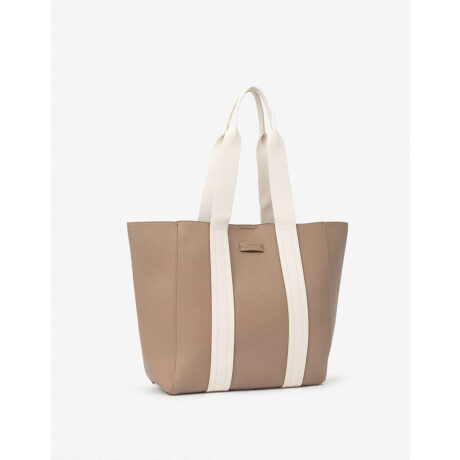 Shopper Con Doble Asa Combinacion Bicolor