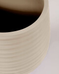 Set Sory de 2 macetas de terracota con acabado gris Ø 28 cm / Ø 36 cm Set Sory de 2 macetas de terracota con acabado gris Ø 28 cm / Ø 36 cm