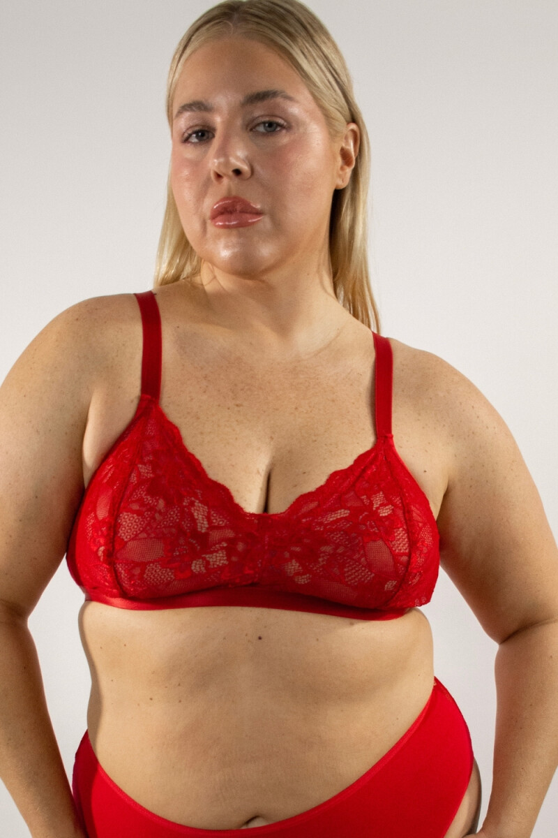 Bralette Mallory - Rojo 