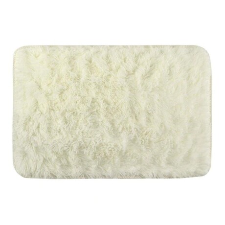 Alfombra Peluda para Baño Ducha 40x60cm. Microfibra Crema