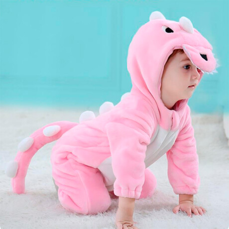 Pijama Disfraz Infantil Dinosaurio Rosa