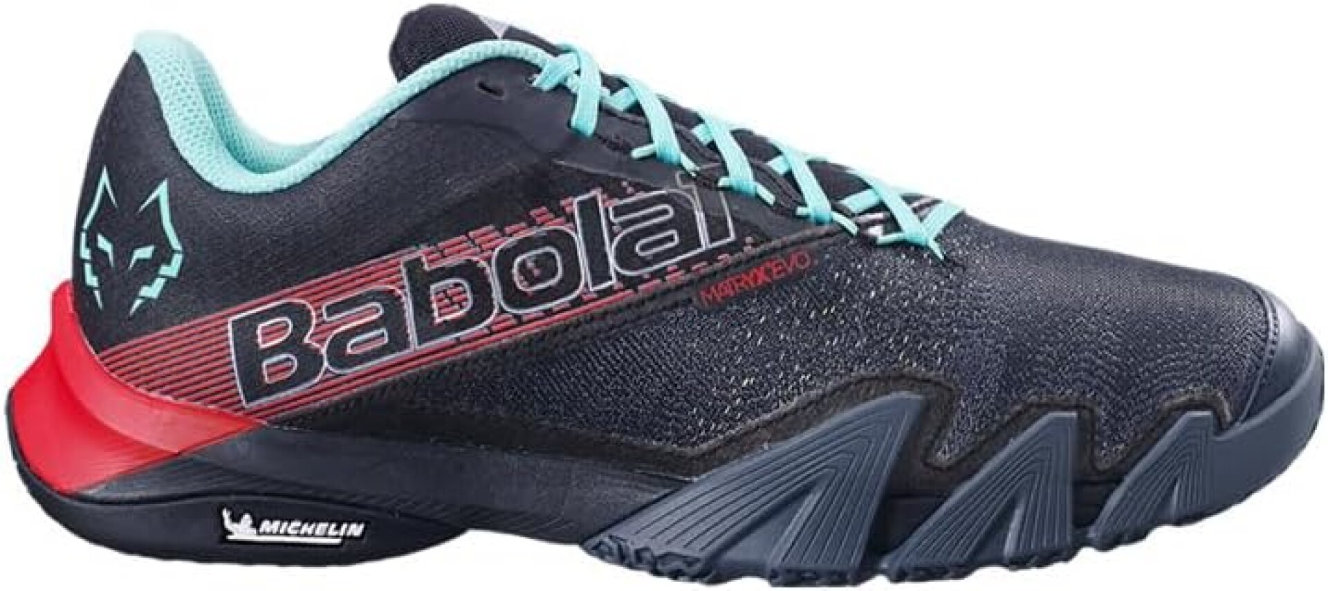 Babolat Calzados Padel Masculino Jet_Premura_2_Lebron Black/Fiesta_Red - 0 