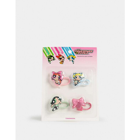 Set De Toppers Chicas Superpoderosas Combinacion Multicolor