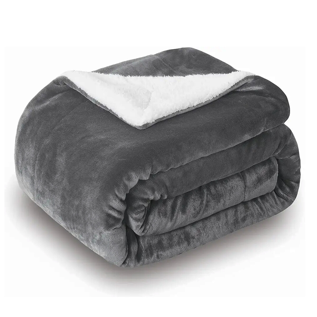 Manta sherpa 150 x 200 - GRIS 