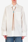 Camisa con collar Blanco