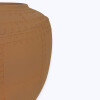 FLORERO CERAMICA BEIGE OSC 30X30X30CM Unica