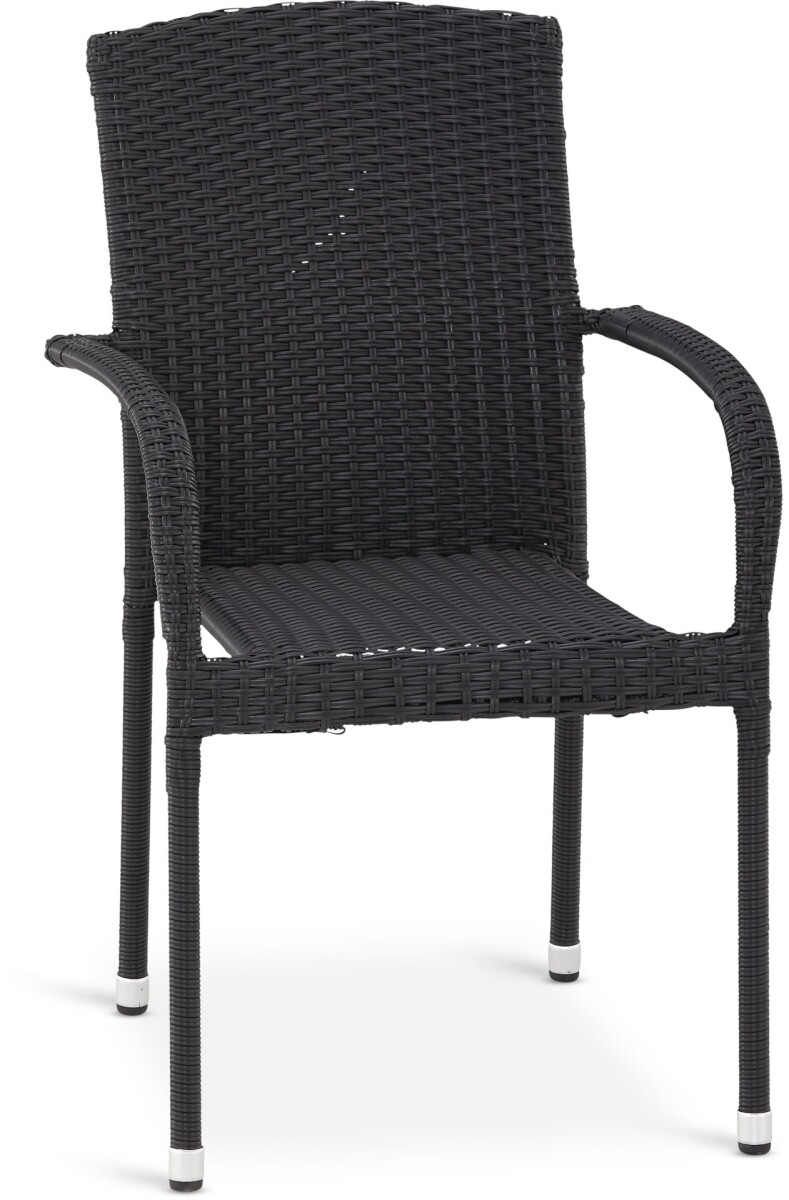 Silla apilable HALDBJERG negro 
