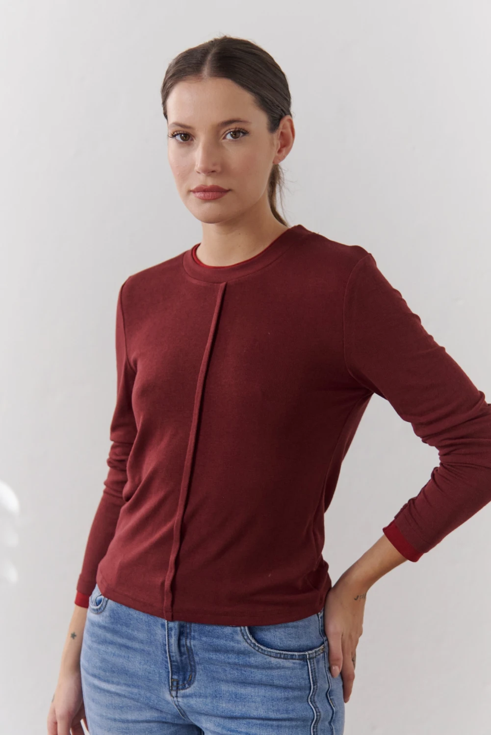 REMERA MELISSA bordo 1