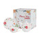 Juego De Té Floral Rojo