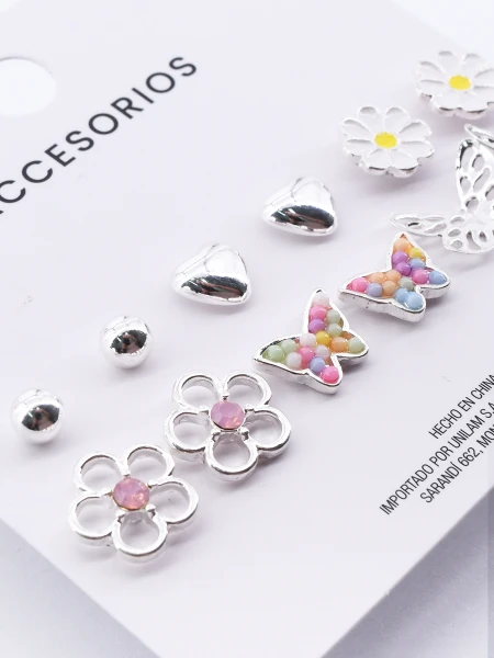 CARAVANAS SET X 6 PLATEADO
