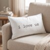 Almohadon Deco 60x36 Tusor - Pilar I Love Us