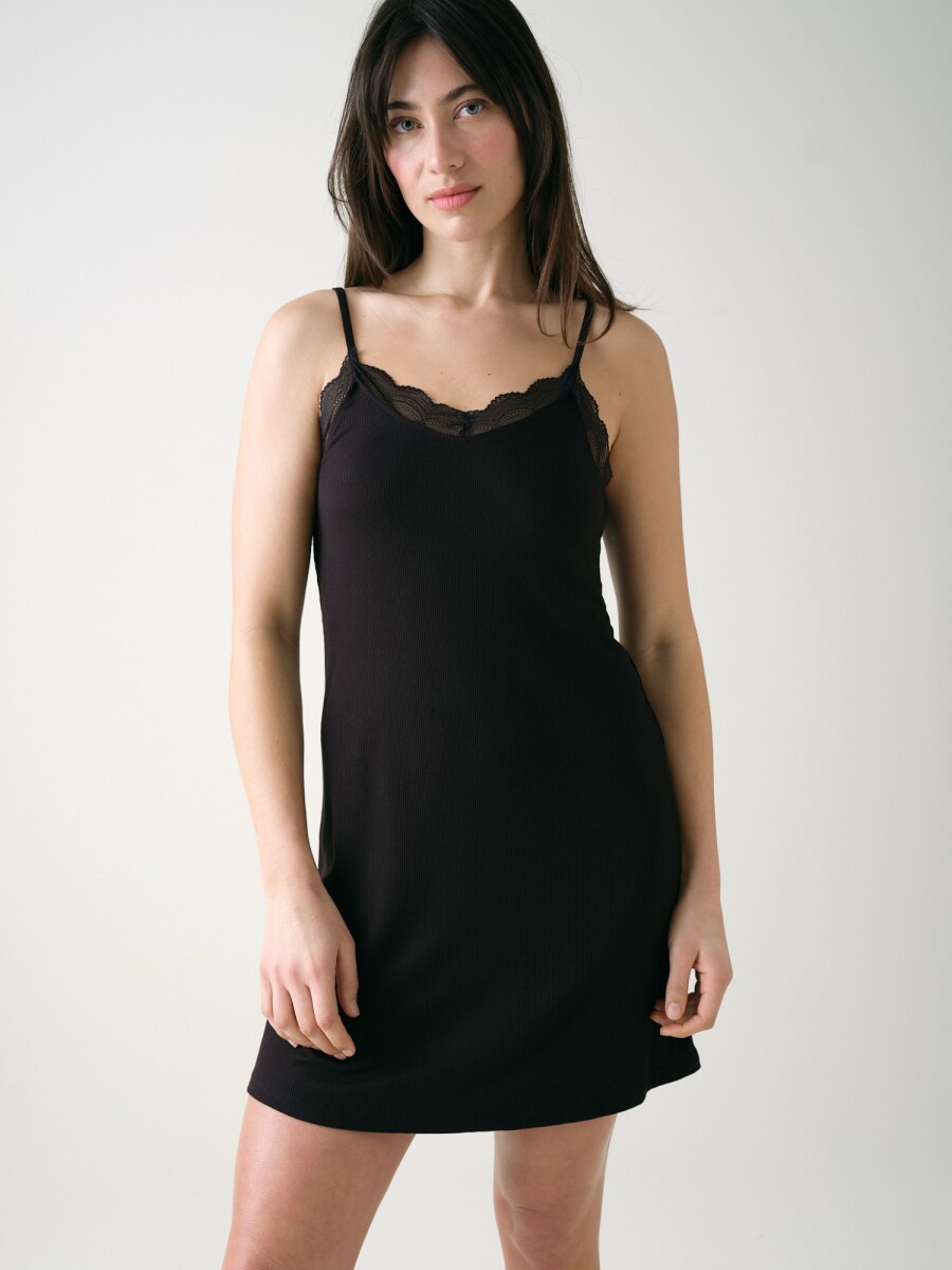Camisón Sol - Negro 