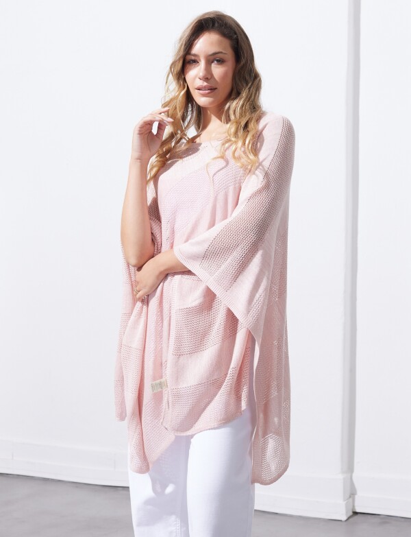 Poncho Lurex ROSA