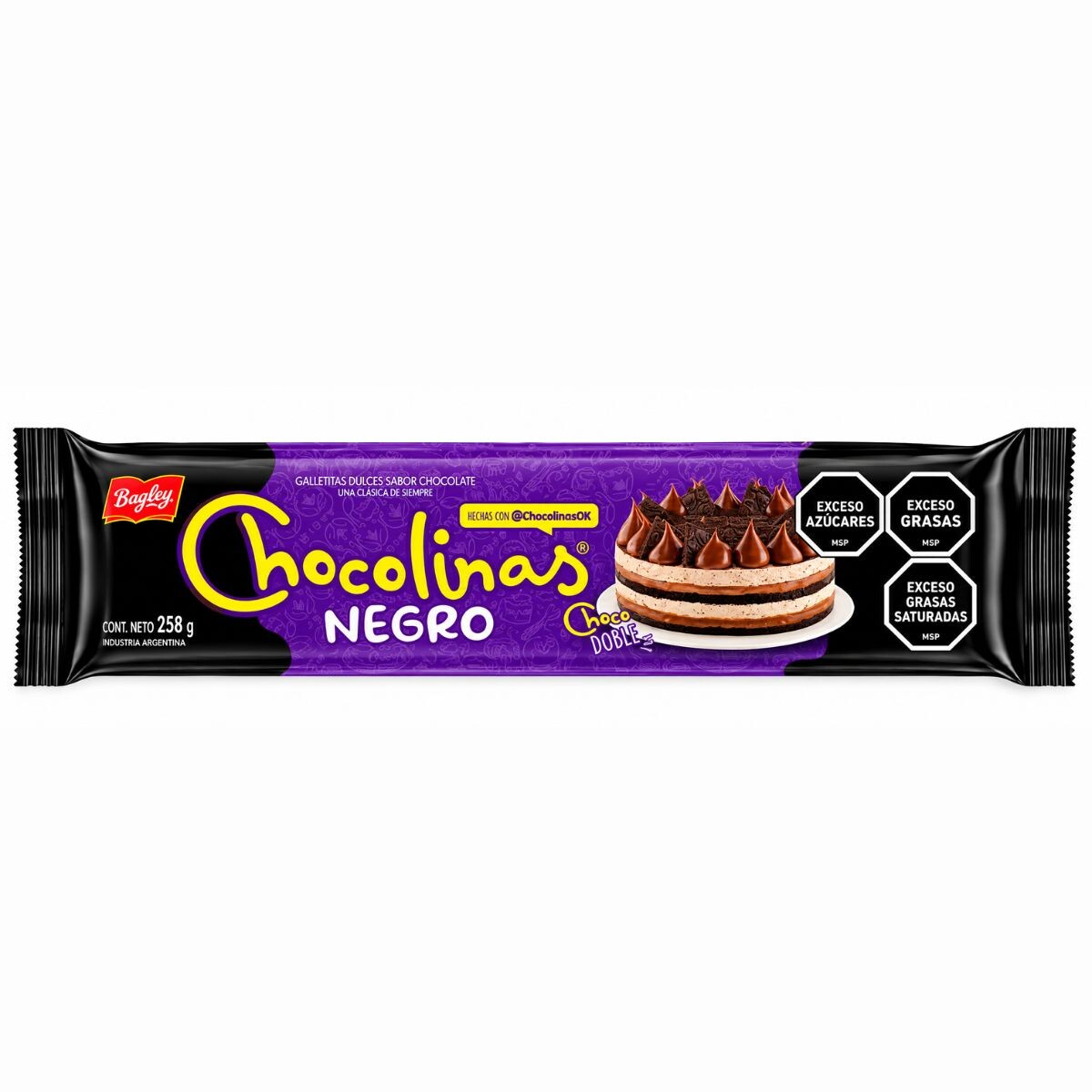 GALLETA CHOCOLINAS NEGRO 258G 