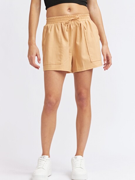 SHORT FLOR BEIGE