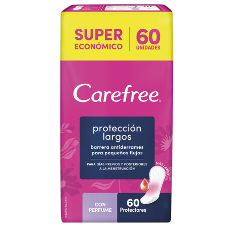 Protectores Diarios Carefree Protección Largos 60 Unidades Protectores Diarios Carefree Protección Largos 60 Unidades