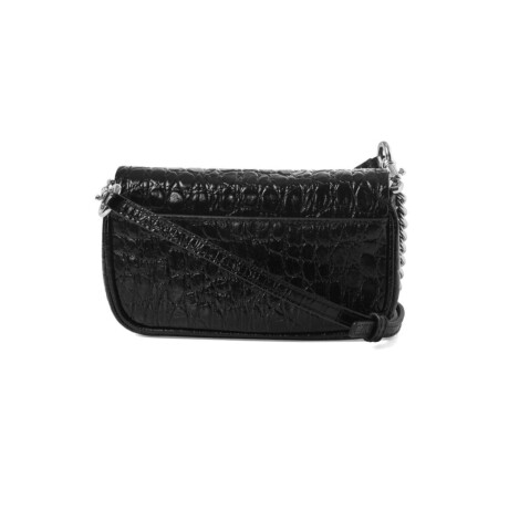 Bolso de hombro mini con herrajes Negro