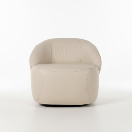 Butaca Zoey Giratoria - Cuero Natural 1000 (Off White)