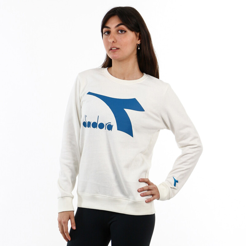 Diadora LADIES COTTON CREW NECK SWEATER- COCONUT Coco