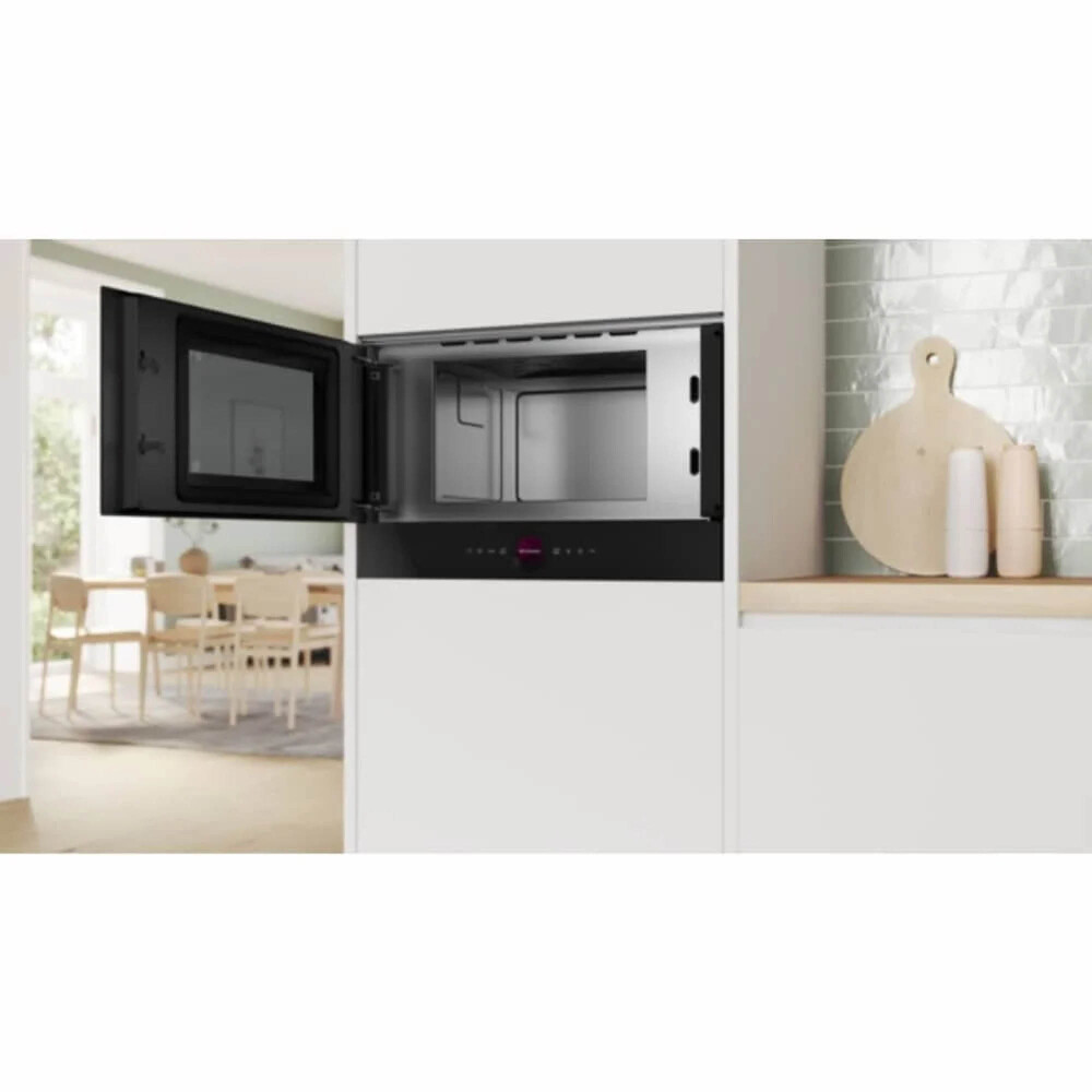 MICROONDAS DE EMPOTRAR 21-LITROS NEGRO BOSCH BFL7221B1 GOURMET