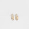 Aros Argollas Prom Argollas Con Strass - Dorado