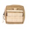 Pouch bolso porta accesorios en Cordura con sistema molle - 15x15cm Caqui