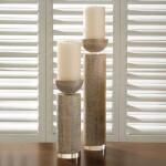 CANDELABRO ALTO MADERA Y VIDRIO 7.5x7.5x35.5CM CANDELABRO ALTO MADERA Y VIDRIO 7.5x7.5x35.5CM
