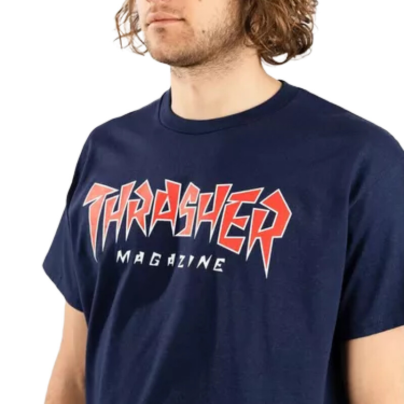 Remera MC Thrasher Men Jagged Marino Remera MC Thrasher Men Jagged Marino