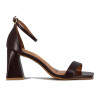 Sandalia Formal Mujer Vizzano Taco Medio Con Pulsera Cacao