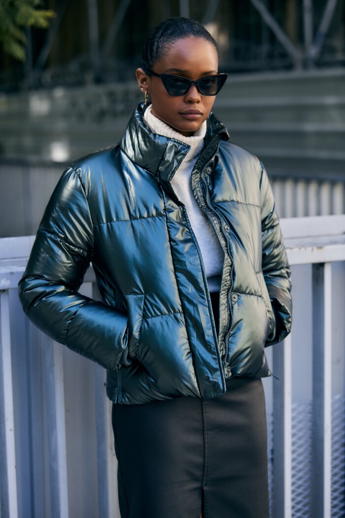 Campera Engomada Water Repellent Verde