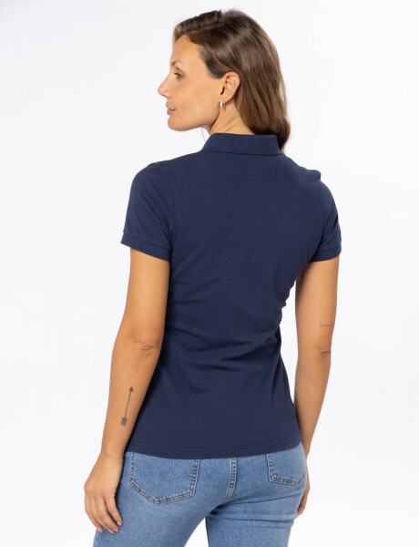 POLO PIQUE LISA Azul