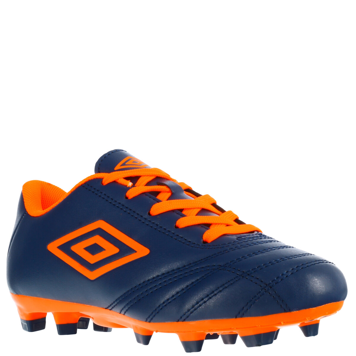 Championes de Fútbol 11 Infantiles Umbro Classico II HG - Azul Marino - Anaranjado - Blanco 