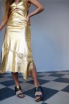 Rombos Dress Oro Fuerte