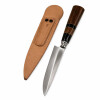 Cuchillo Artesanal Acero de Carbono Mango Madera Y Guampa o Hueso Vaina de Cuero N°7 Cuchillo Artesanal Acero de Carbono Mango Madera Y Guampa o Hueso Vaina de Cuero N°7