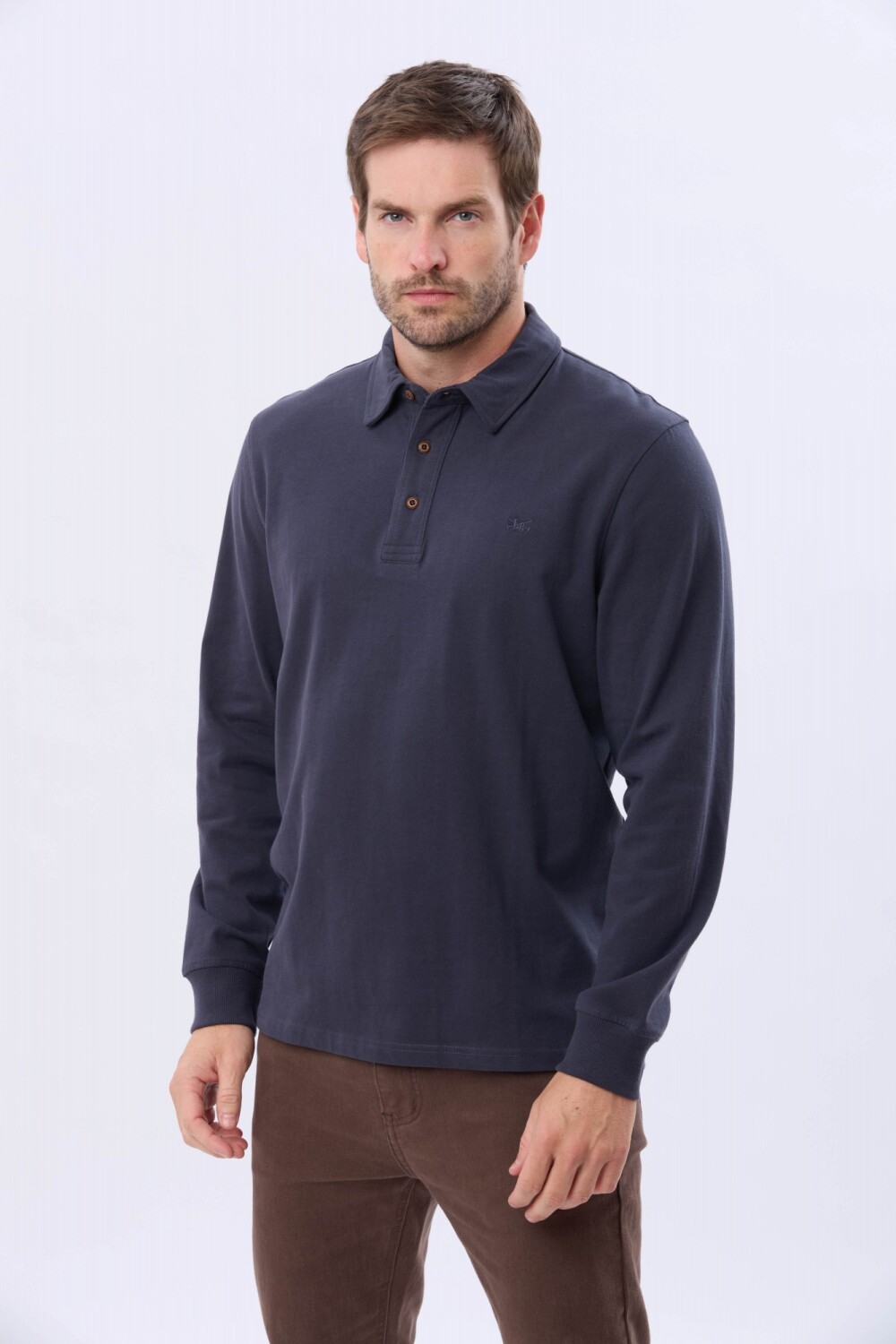 REMERA POLO JERSEY Azul