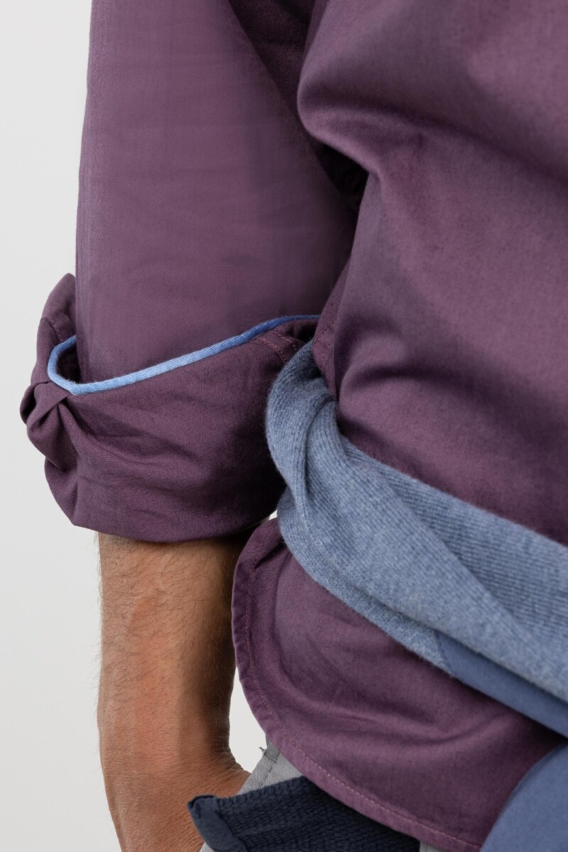 Camisa Garment Dyed El Ganso Morado