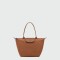 ongchamp -Bolso de cuero talle M, Le pliage Xtra Marrón