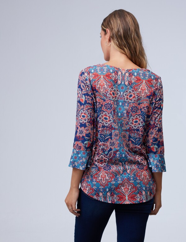 Blusa Print MULTI/AZUL