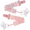 Set x2 clip para chupete BUBA koala rosa