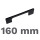 Tirador para mueble I-110 negro 160