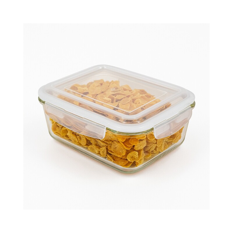 Pote hermético de vidrio 1040ml TRANSPARENTE