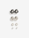 Aros Sets Color Aros Sets Vintage - Plateado