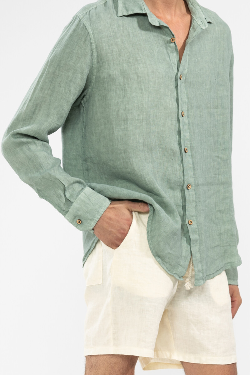 PREMIUM LINEN SHORTS Cream